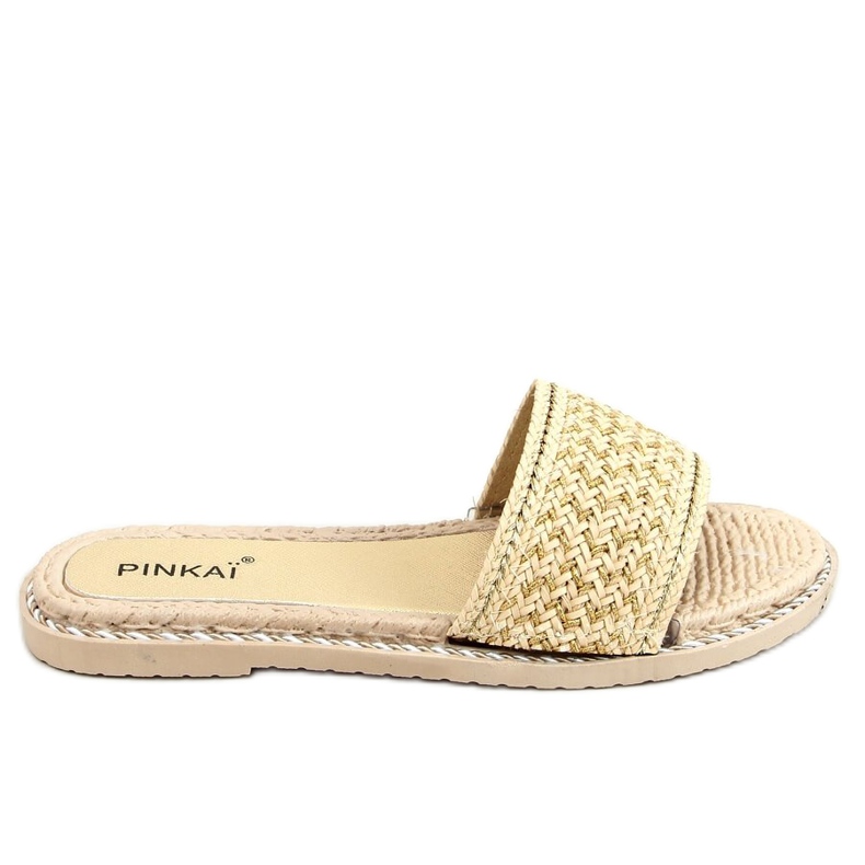 Dámské béžové pantofle LS002 Béžové béžový