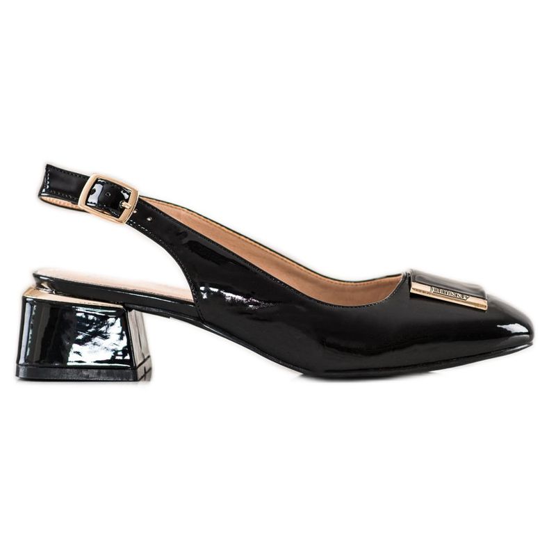 Filippo Černá čerpadla s eko kůží