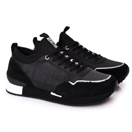 Pánská sportovní obuv Memory Foam Big Star HH174212 Černá černý