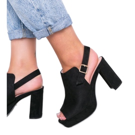 Černé sandály na postu Lordly černý