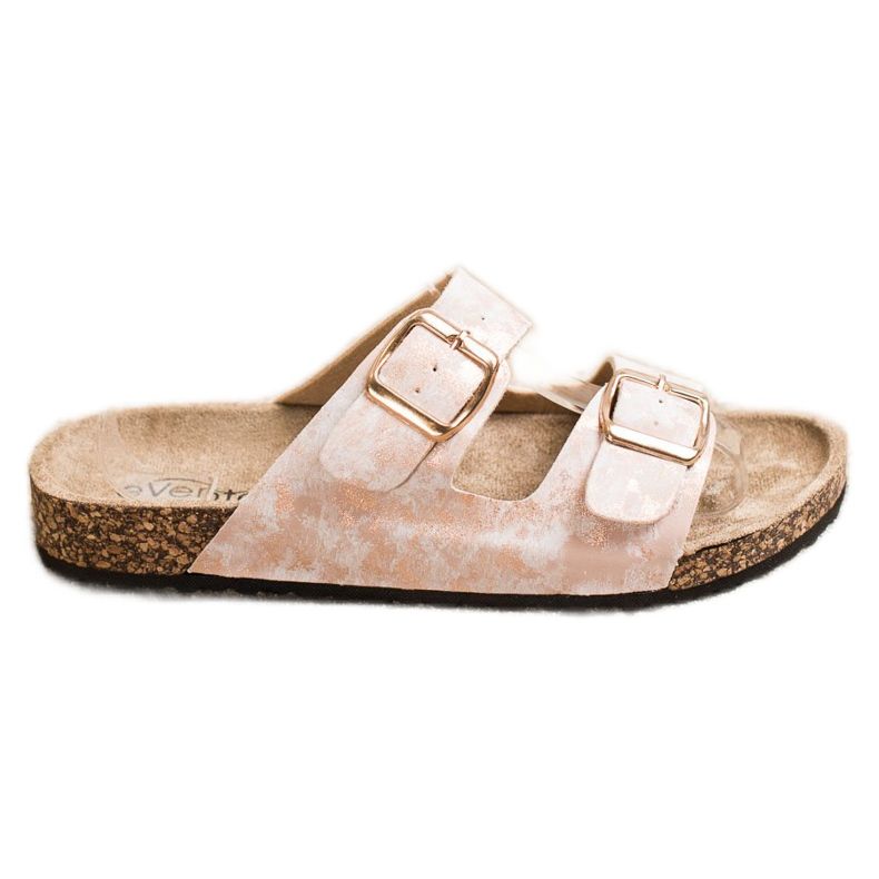 Evento Neformální pantofle se sponou béžový