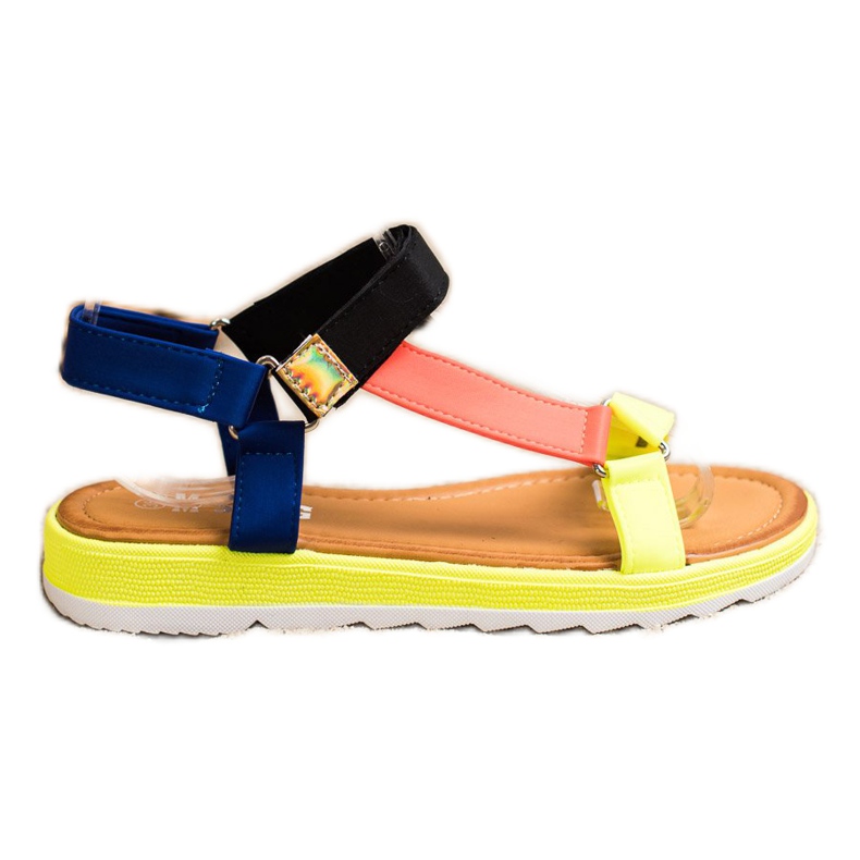 SHELOVET Módní sandály se suchým zipem vícebarevný