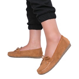 Hnědé mokasíny s mašlí Deonte hnědý