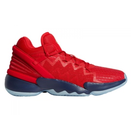 Basketbalové boty Adidas DON Issue # 2 M FX6519 vícebarevný červený