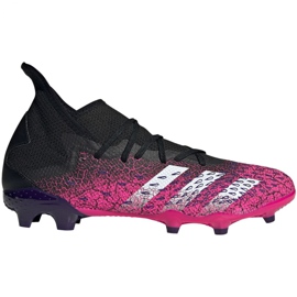 Kopačky Adidas Predator Freak.3 Fg M FW7514 černá, černá, růžová růžový