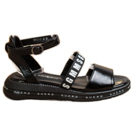 Filippo Černé módní sandály černý