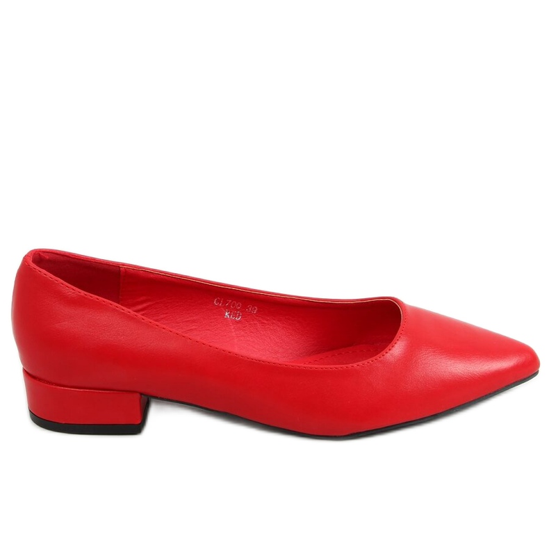 Lodičky na vysokém podpatku, obyčejná červená CL70Q červená červené