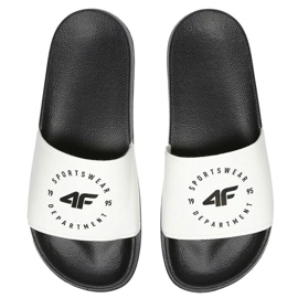 4F W H4L21-KLD002 10S pantofle bílý černý