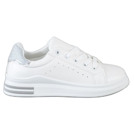 Diamantique Tenisky s třpytivou vložkou bílý
