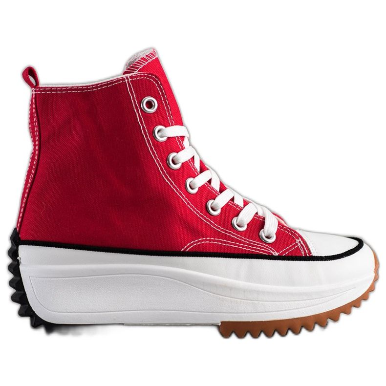 SHELOVET Vysoké Tenisky Na Platformě červené