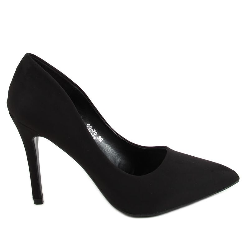 Lodičky na černém semiši GG-70 Black černá