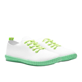 Dovolte mi bílé prolamované tenisky bílý