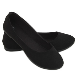 Černé dámské balerínky JX38 Black černý