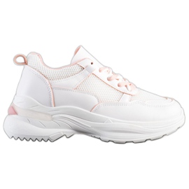 SHELOVET Stylové bílé tenisky bílý