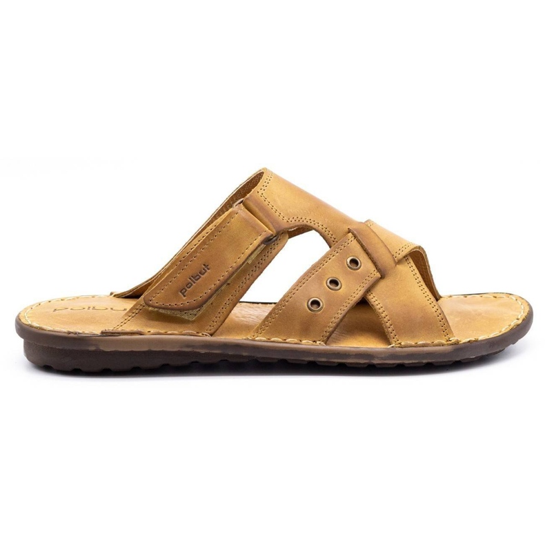 Polbut Pánské pantofle SA05 červené oranžový