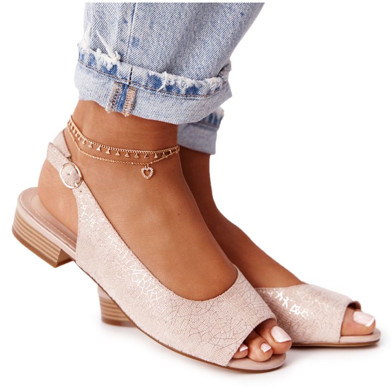 Semišové sandály na vysokém podpatku Sergio Leone SK807 Pink růžový