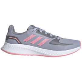 Dětské boty Adidas Runfalcon 2.0 K šedo-růžové FY9497 růžový šedá Dětské boty Adidas Runfalcon 2.0 K šedo-růžové FY9497 růžový šedá