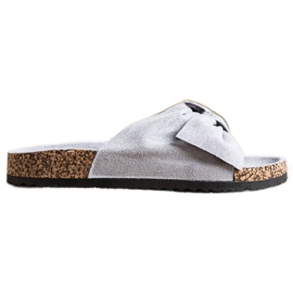 Pohodlné ležérní pantofle VINCEZA šedá