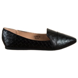 Seastar Módní balerínky s eko kůží černá Seastar Módní balerínky s eko kůží černá