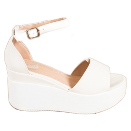 Comer Lehké sandály na platformě bílý
