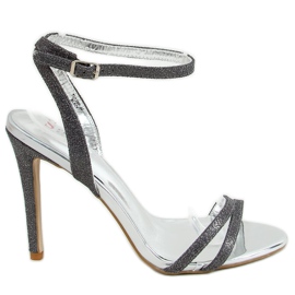 Grafitové sandály TU129P černé černý vícebarevný