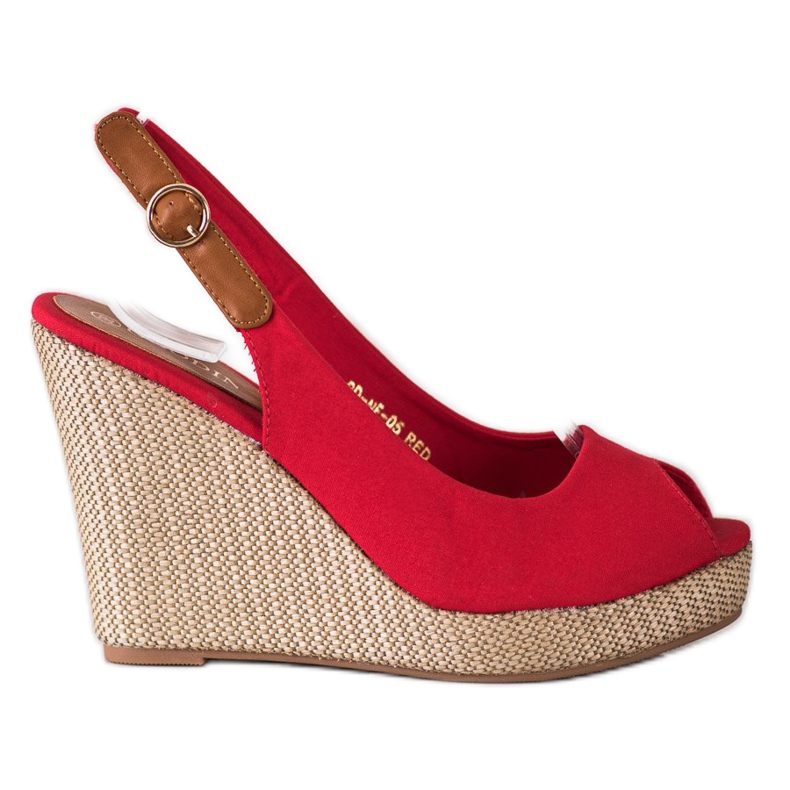 Goodin Sandály na vysokém podpatku červené