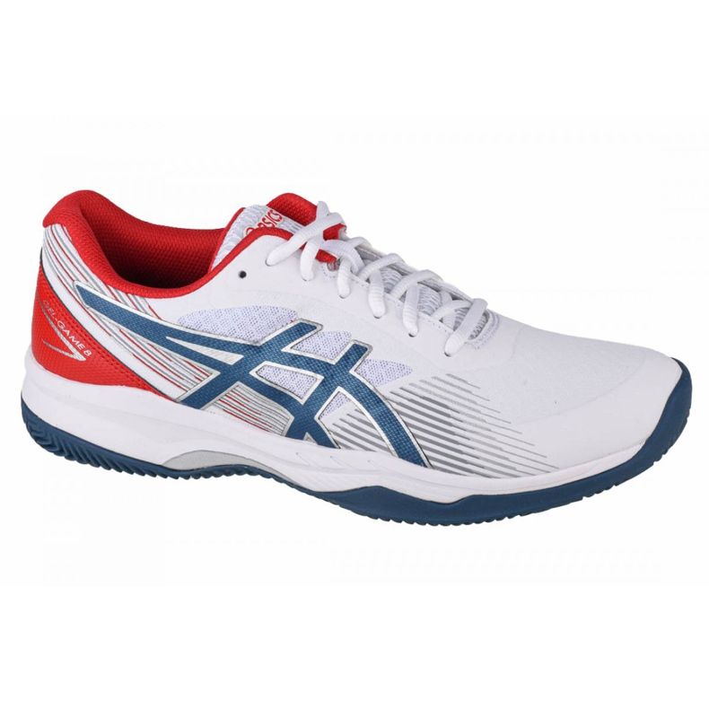 Asics Gel-Game 8 Clay / OC M 1041A193-102 bílý červené modrý Asics Gel-Game 8 Clay / OC M 1041A193-102 bílý červené modrý