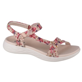 Sandály Skechers On The Go 600 Fleur W 140018-NTMT béžový červený fialová růžový