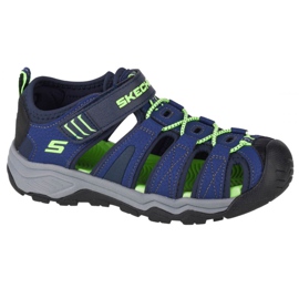 Skechers Solar Quest Jr 400060L-NVBK černý námořnická modř