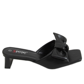 Černé designové podpatky T388P Black černý