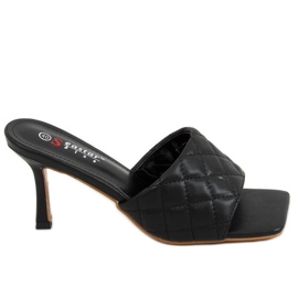 Černá T367P Černá prošívaná na špendlíku černý