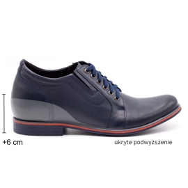 Olivier Pánské boty navy P24 navy blue modrý