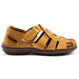 Polbut Sandály 211/2 červené žlutá