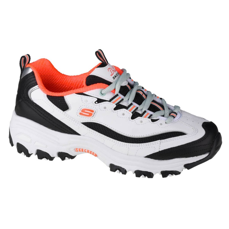 Skechers D'Lites Big Fan W 88888422-WBO bílý černá oranžový