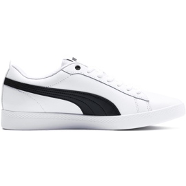 Dámské boty Puma Smash Wns v2 L bílo-černé 365208 01 bílý černá