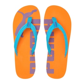 Pantofle Puma Epic Flip v2 oranžové 360248 52 modrý