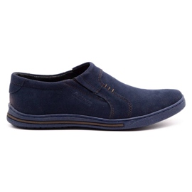 Polbut Pánské boty 334Z navy blue námořnická modř