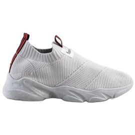 SHELOVET Módní nazouvací tenisky šedá SHELOVET Módní nazouvací tenisky šedá