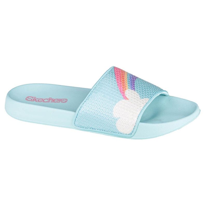 Skechers Sunny Slides-Dreamy Steps Jr 86994L-LBMT modrý