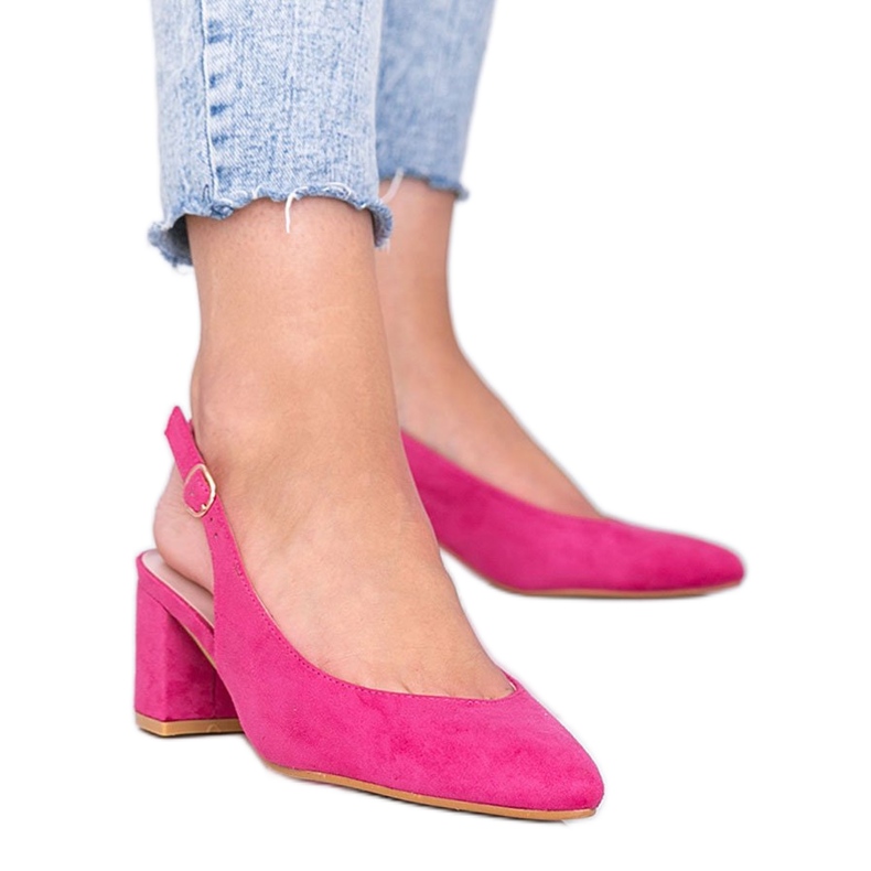 Růžové lodičky na Petty post růžový