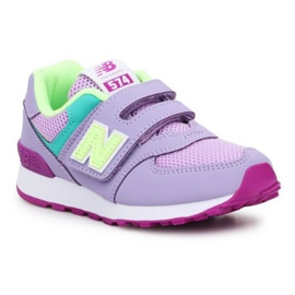 Boty New Balance Jr PV574BVM růžový zelená