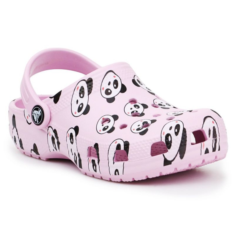 Crocs Classic Panda Print Clog Jr 206999-6GD růžový