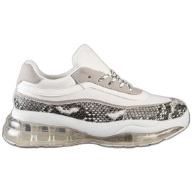 SHELOVET Tenisky Na Transparentní Platformě bílý vícebarevný