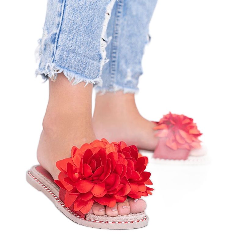 Dámské červené pantofle Dain