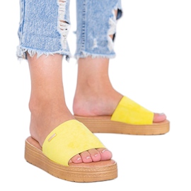 Žluté pantofle na dr. Martin žlutá