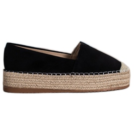 Primavera Espadrilky na platformě černý
