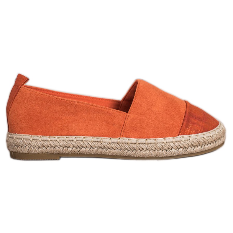 Bestelle Espadrilky z oranžového semiše oranžový