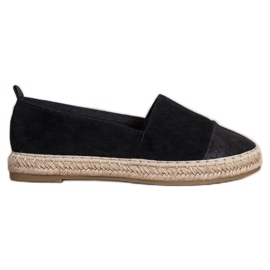 Bestelle Espadrilky z černého semiše černý