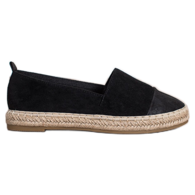 Bestelle Espadrilky z černého semiše černá