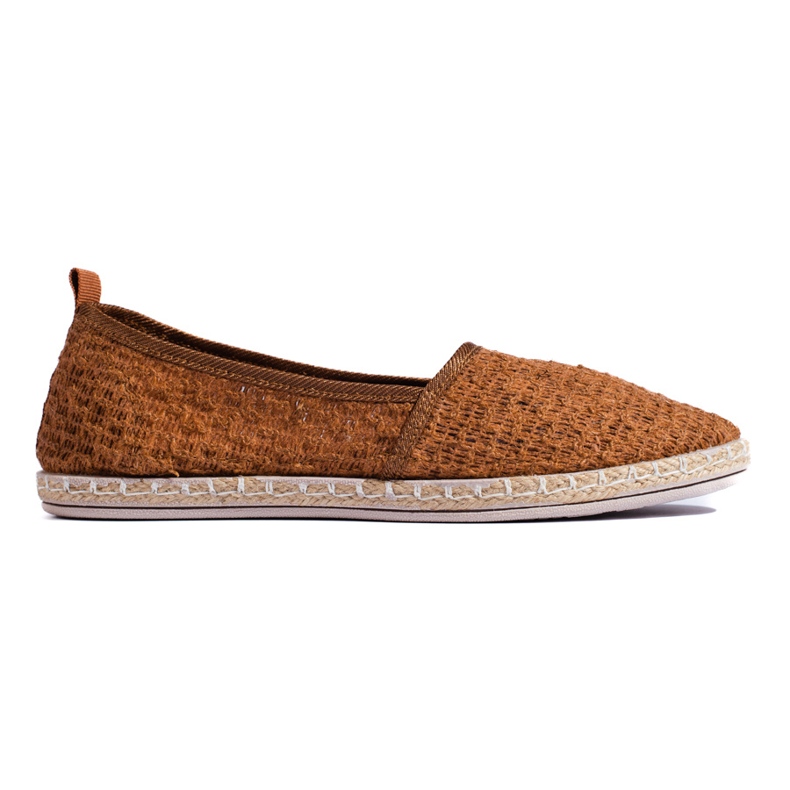 Balada Lehké textilní espadrilky hnědý